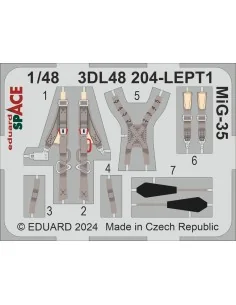 MiG-35 SPACE HOBBY BOSS, 1/48 - Eduard Accessories 3DL48204