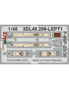 F-86F-25/30 SPACE AIRFIX, 1/48 - Eduard Accessories 3DL48209