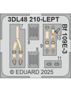 Bf 109E-3 SPACE HOBBY BOSS, 1/48 - Eduard Accessories 3DL48210