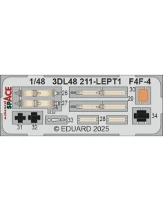F4F-4 SPACE ACADEMY, 1/48 - Eduard Accessories 3DL48211