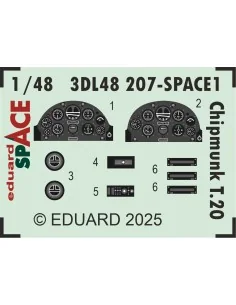 Chipmunk T.20 SPACE AIRFIX, 1/48 - Eduard Accessories 3DL48207 2