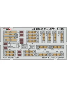 B-24D SPACE HOBBY BOSS, 1/48 - Eduard Accessories 3DL48214