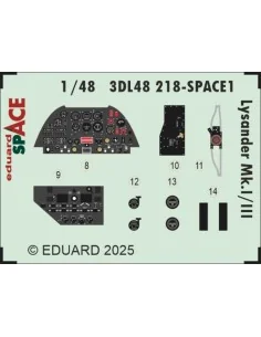 Lysander Mk.I/III SPACE AIRFIX, 1/48 - Eduard Accessories 3DL48218 2