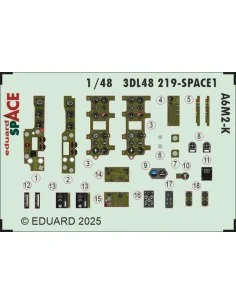 A6M2-K SPACE EDUARD, 1/48 - Eduard Accessories 3DL48219 2