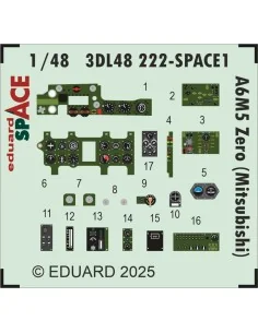 A6M5 Zero (Mitsubishi) SPACE EDUARD, 1/48 - Eduard Accessories 3DL4... 2
