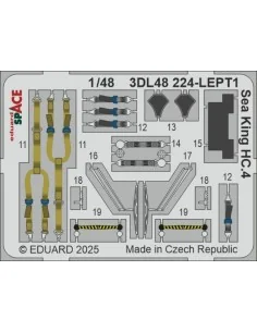 Sea King HC.4 SPACE AIRFIX, 1/48 - Eduard Accessories 3DL48224