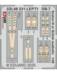 DB-7 Boston III w/ British seatbelts SPACE HKM, 1/48 - Eduard Acces... 2