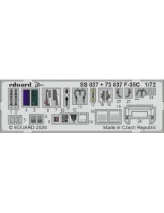 F-35C, 1/72 - Eduard Accessories SS837