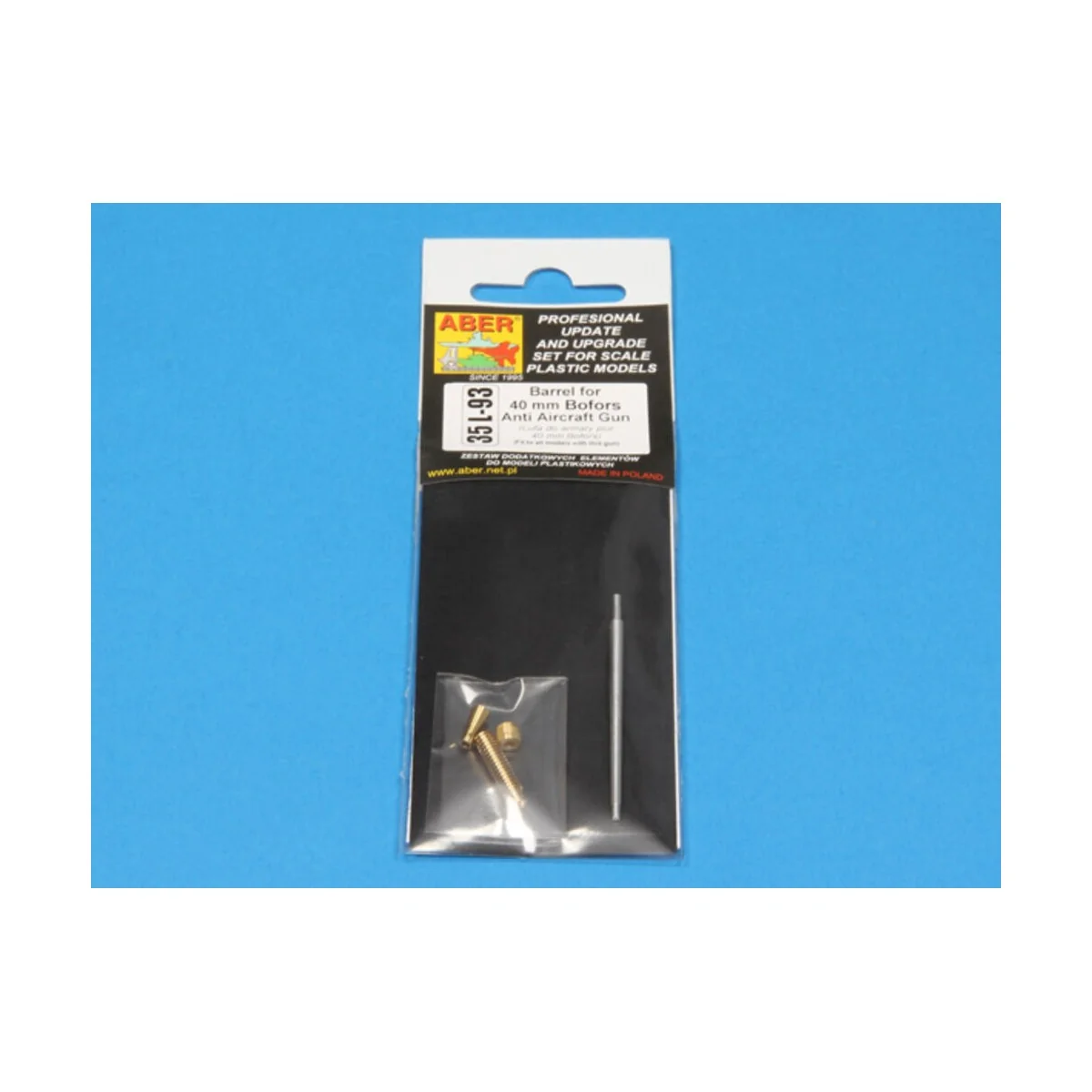 Barrel for 40mm Bofors Anti Aircraft Gun, 1/35 - Aber Models 35 L-093