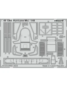 Hurricane Mk.I 1/48 HOBBY BOSS, 1/48 - Eduard Accessories 491364 2