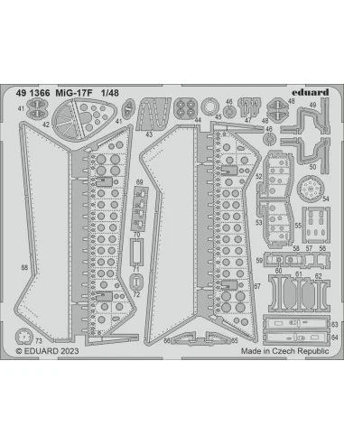 MiG-17F 1/48 AMMO, 1/48 - Eduard Accessories 491366