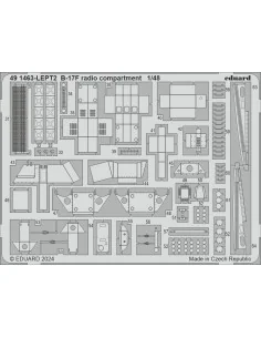 B-17F radio compartment, 1/48 - Eduard Accessories 491463 2
