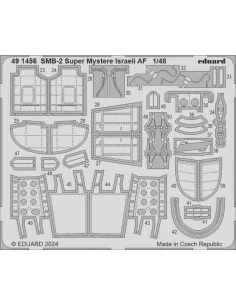 SMB-2 Super Mystere Israeli AF, 1/48 - Eduard Accessories 491456