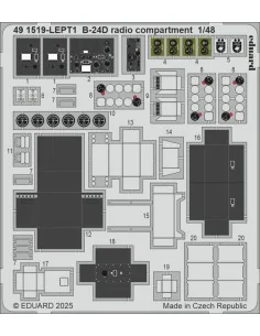 B-24D radio compartment HOBBY BOSS, 1/48 - Eduard Accessories 491519