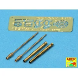 Set of 2 barrels for German tank machine gun MG 34 with Panzermante...