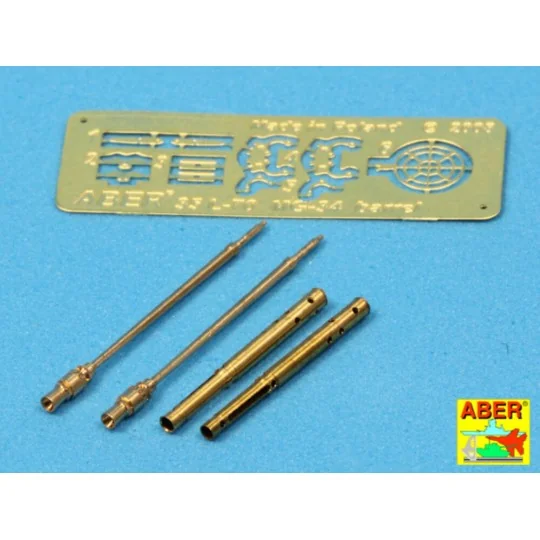 Set of 2 barrels for German tank machine gun MG 34 with Panzermante...