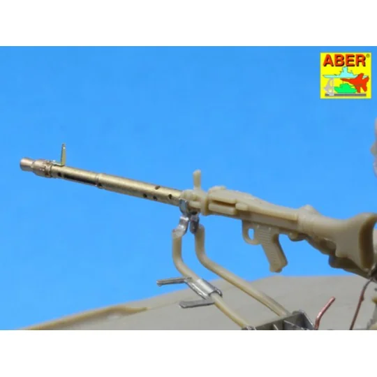 Set of 2 barrels for German tank machine gun MG 34 with Panzermante...