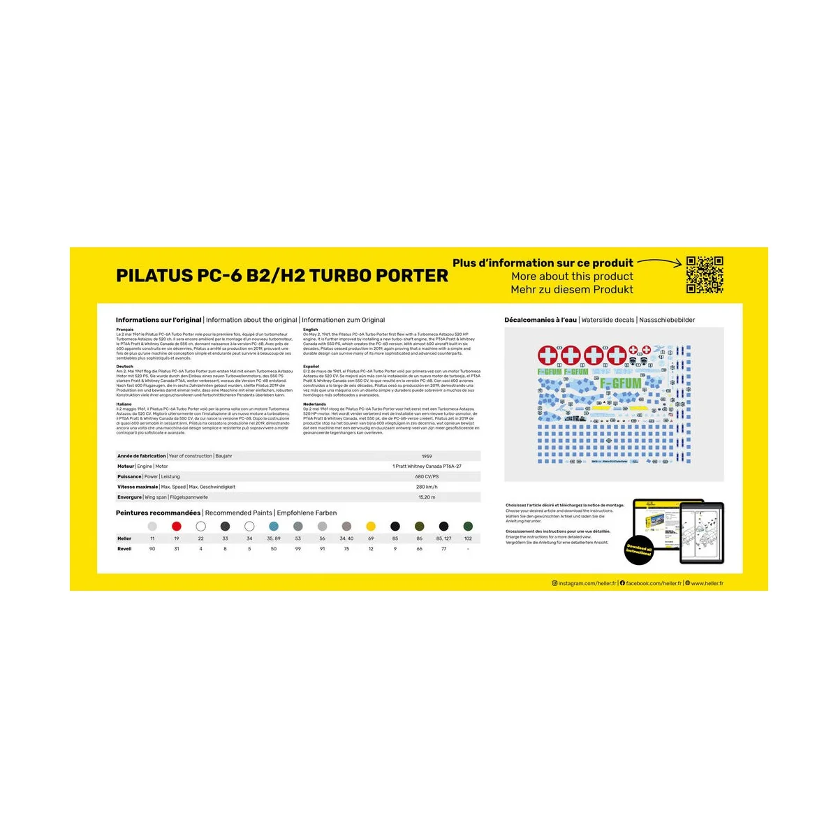 Pilatus PC-6 B2/H2 Turbo Porter - Heller 30410
