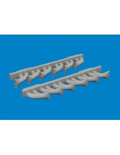 P-39 exhaust stacks fishtail PRINT, 1/48 - Eduard Accessories 6481049 2