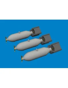 P-40 100lb M30 US bombs PRINT EDUARD, 1/48 - Eduard Accessories 648...
