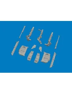 MiG-21F undercarriage legs PRINT for Eduard, 1/48 - Eduard Accessor... 2