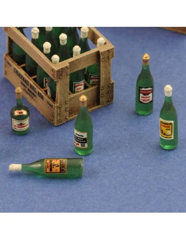 Champagne, cognac e wine bottles with crates, 1/35 - Royal Model RM801