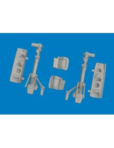 P-40K undercarriage legs PRINT for Eduard, 1/48 - Eduard Accessorie... 2