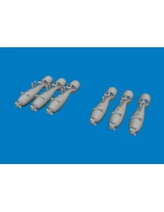 P-40 40lb frag bombs PRINT for Eduard, 1/48 - Eduard Accessories 64...