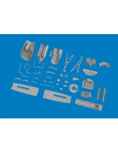 P-40K engine PRINT for Eduard, 1/48 - Eduard Accessories 6481211