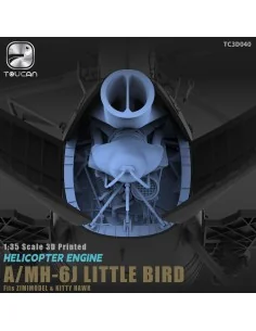 HELICOPTER ENGINE A/MH-6J LITTLE BIRD, 1/35 - Toucan Model TC3D040