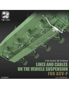 HVDRAULGLNES AND CABLES for ACV-P, 1/35 - Toucan Model TC3D047