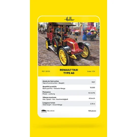 Renault Taxi Type AG, 1/24 - Heller 30705 Renault Taxi Type AG, 1/24 - Heller 30705