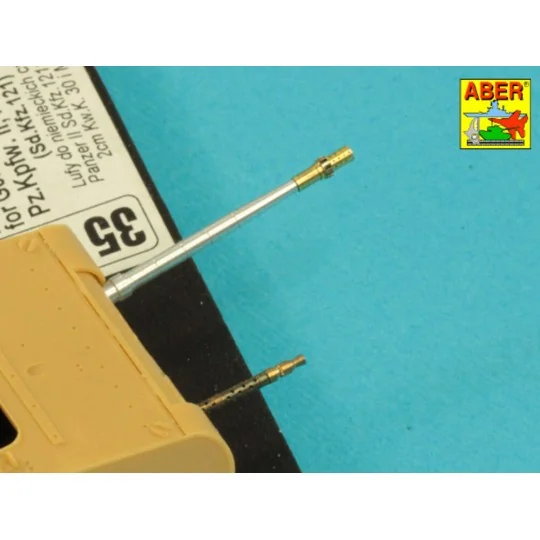 Barrels KwK.30 & MG 34, 1/35 - Aber Models 35 L-106N Barrels KwK.30 & MG 34, 1/35 - Aber Models 35 L-106N