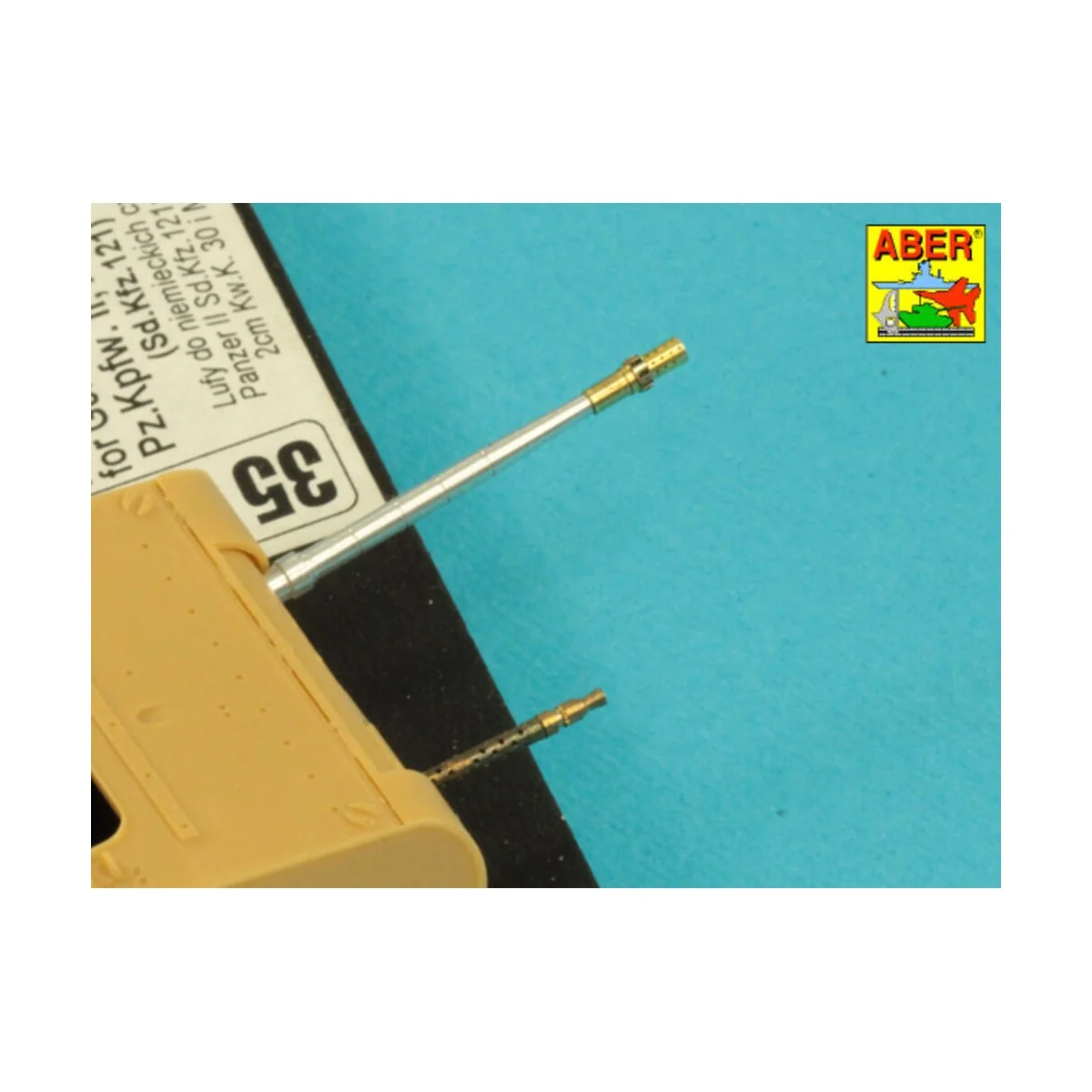 Barrels KwK.30 & MG 34, 1/35 - Aber Models 35 L-106N Barrels KwK.30 & MG 34, 1/35 - Aber Models 35 L-106N