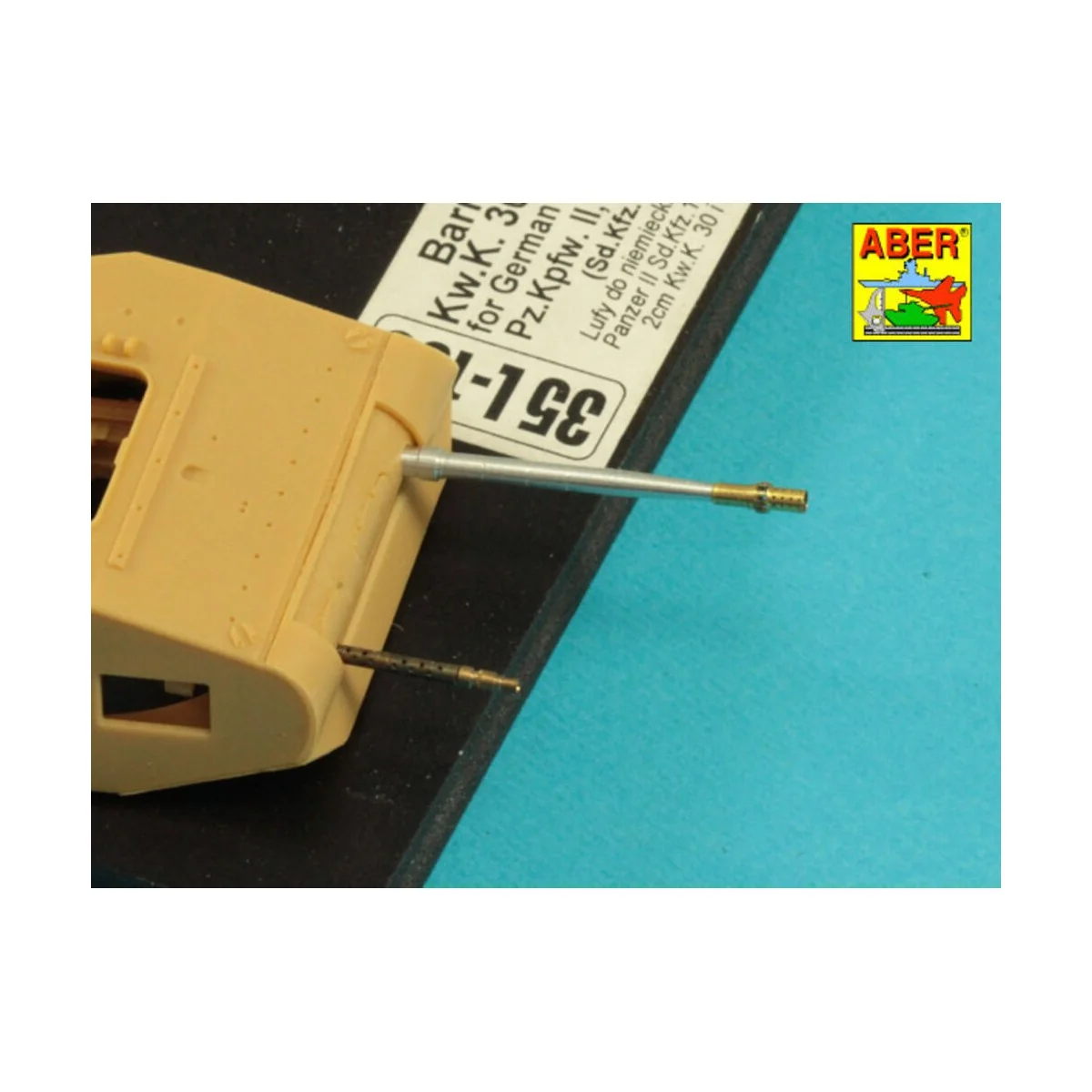Barrels KwK.30 & MG 34, 1/35 - Aber Models 35 L-106N Barrels KwK.30 & MG 34, 1/35 - Aber Models 35 L-106N