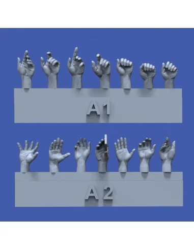 Assorted hands set No.1, 1/35 - Royal Model RM839