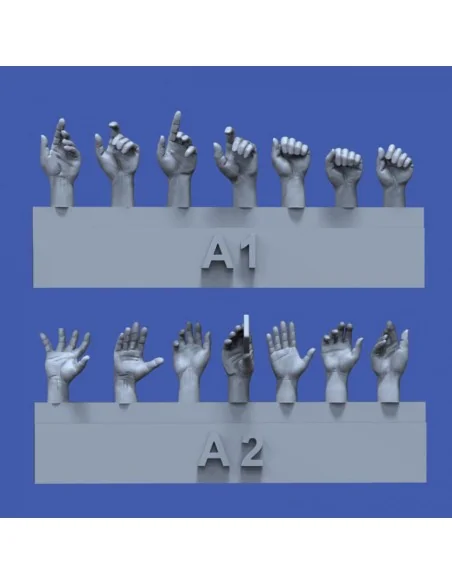 [NO_DESC] Assorted hands set No.1, 1/35 - Royal Model RM839