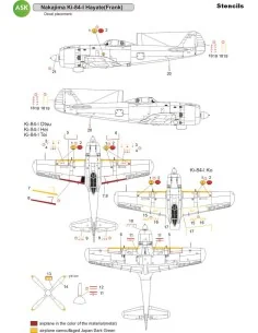 Nakajima Ki-84 Hayate (Frank) - STENCILS - Imperial Japanese Army A... 2