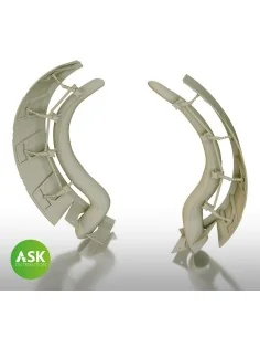 A6M2 Zero open engine cooling flaps with exhausts detail set - ASK ... 2