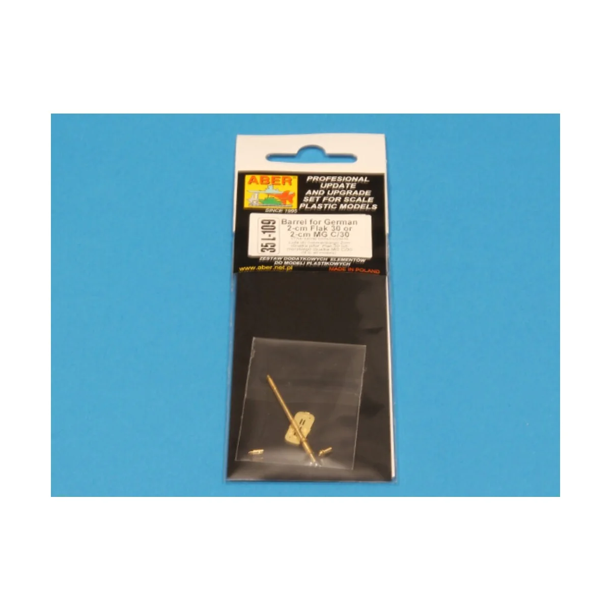 German 2cm gun barrel for Flak 30 or MG C/30, 1/35 - Aber Models 35...