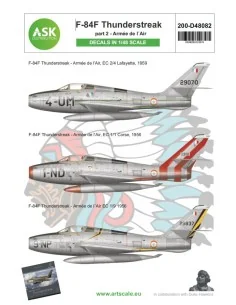 F-84F Thunderstreak part 2 - Armée de l´Air, 1/48 - Art Scale Kit 2...