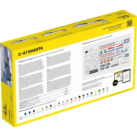 STARTER KIT C-47 Dakota, 1/72 - Heller 35372