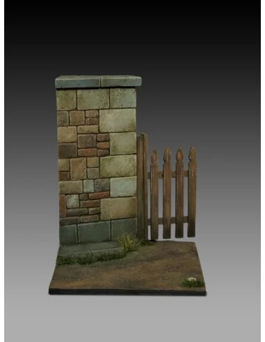 Base with wall and gate (cm 5x5), 1/32 - Royal Model RM867