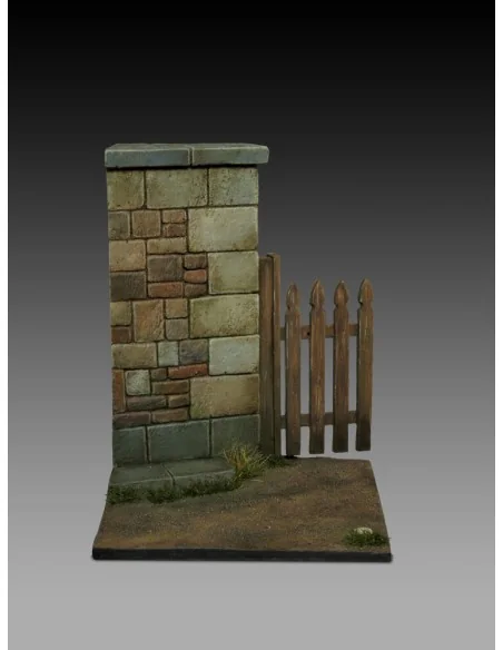 Base with wall and gate (cm 5x5), 1/32 - Royal Model RM867