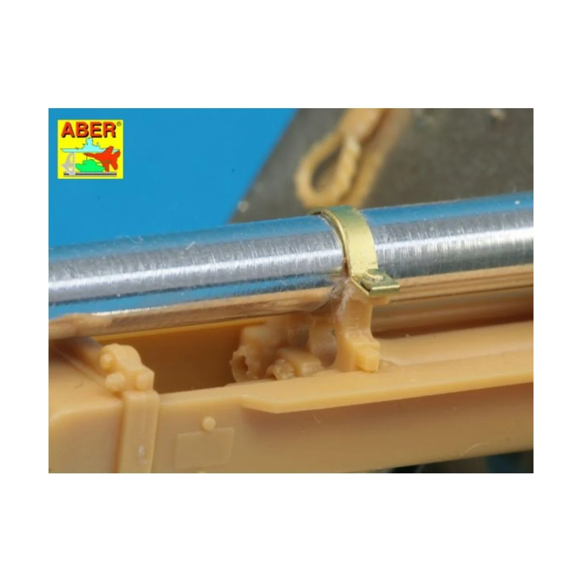 Barrel for 17pdr A/T Gun with ball muzzle brake - Aber Models 35 L-113