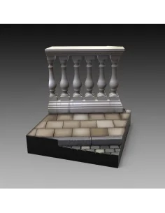 Base with columns 'cm 4x4', 1/35 - Royal Model RM881