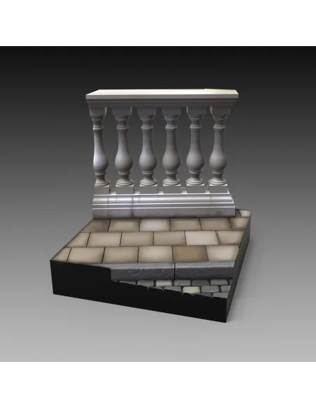 [NO_DESC] Base with columns 'cm 4x4', 1/35 - Royal Model RM881