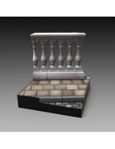 Base with columns 'cm 5x5' (75mm) - Royal Model RM882