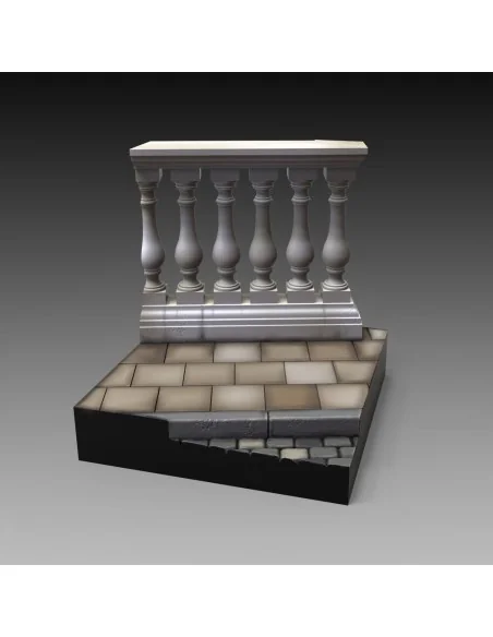 Base with columns 'cm 5x5' (75mm) - Royal Model RM882