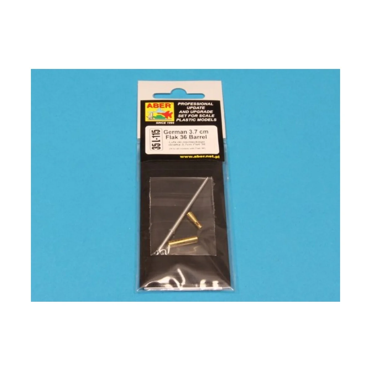 German 3, 7 cm Flak 36 Barrel, 1/35 - Aber Models 35 L-115 German 3, 7 cm Flak 36 Barrel, 1/35 - Aber Models 35 L-115